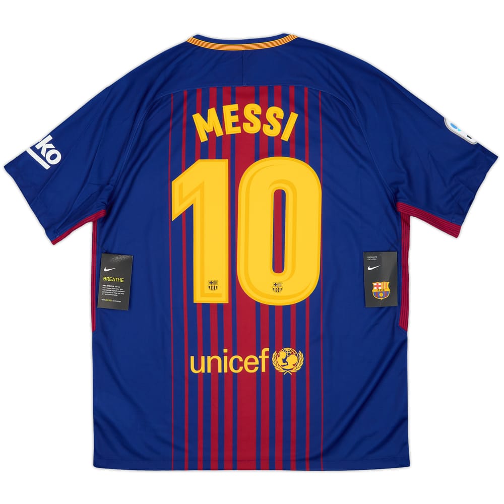 2017-18 Barcelona Home Shirt Messi #10 (L)