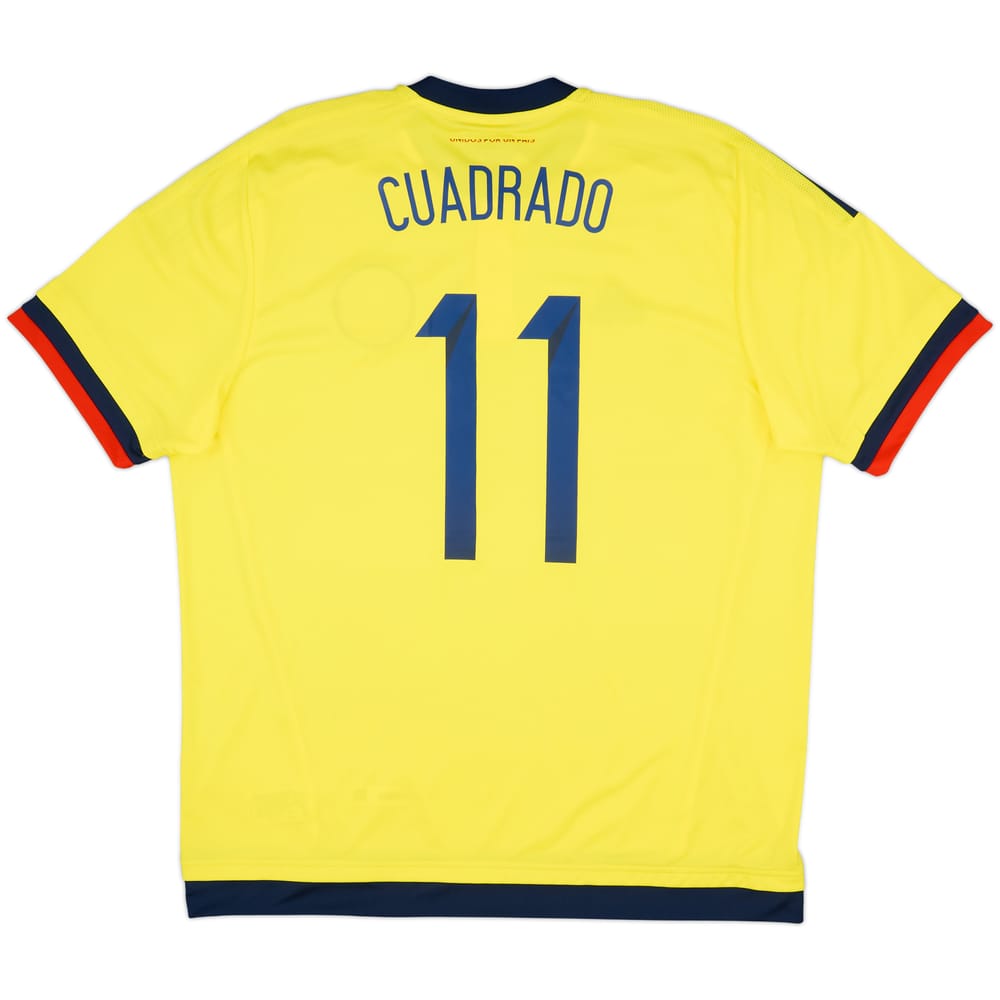 2015 Colombia Copa America Home Shirt Cuadrado #11 (XL)