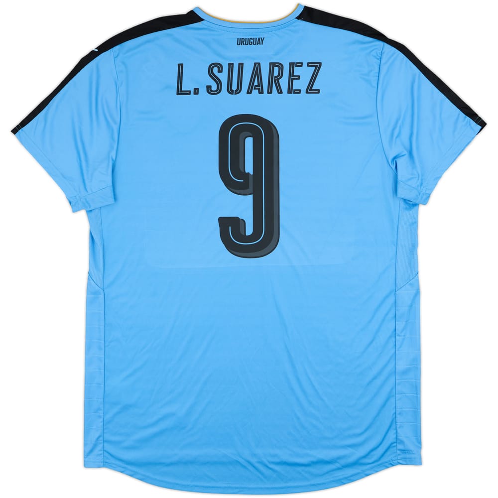 2016-17 Uruguay Home Shirt L. Suarez #9 (XXL)