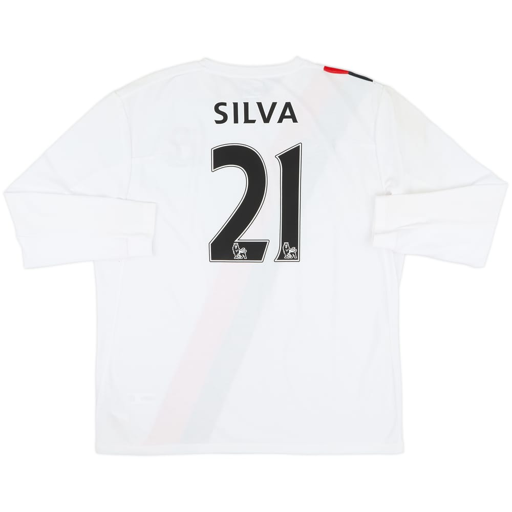 2009-11 Manchester City Third L/S Shirt Silva #21 (XL)
