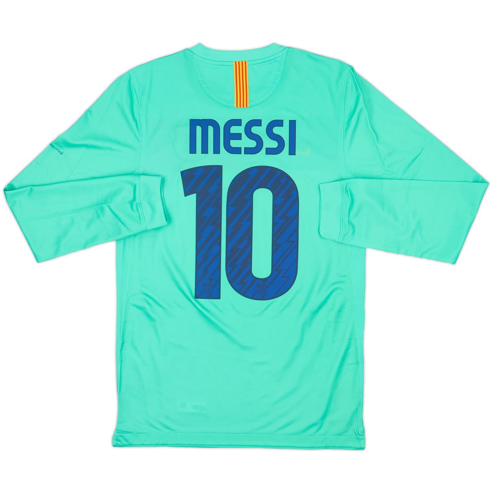 2010-11 Barcelona Player Issue Away L/S Shirt Messi #10 (S)