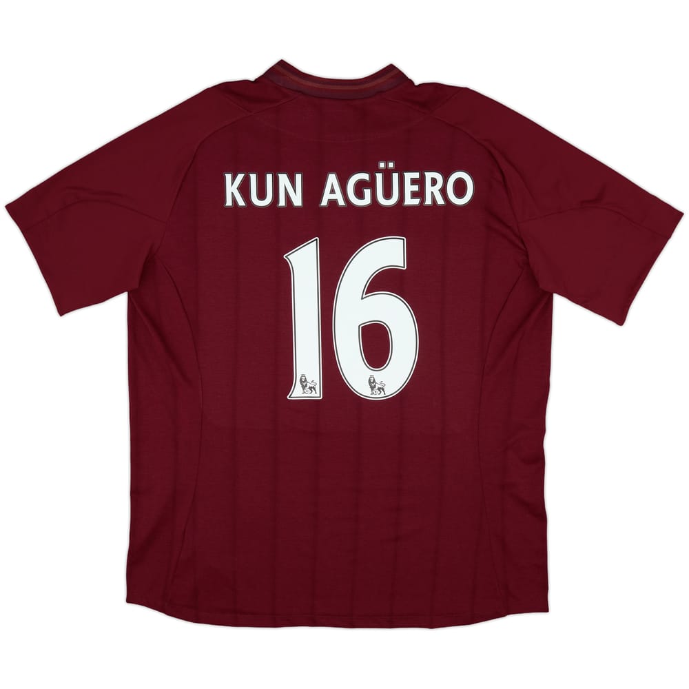 2012-13 Manchester City Away Shirt Kun Aguero #16 (XL)