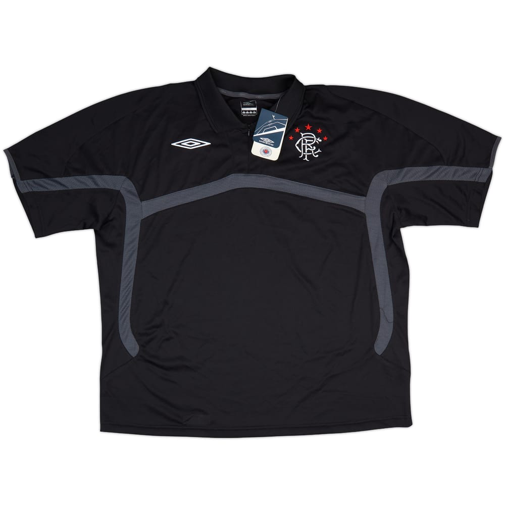 2009-10 Rangers Umbro 1/4 Zip Polo Shirt (XL)