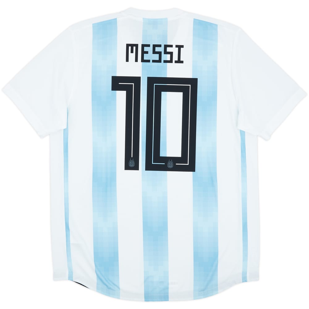 2018-19 Argentina Authentic Home Shirt Messi #10 (XL)