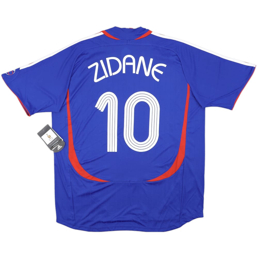 2006-07 France Home Shirt Zidane #10 (XL)