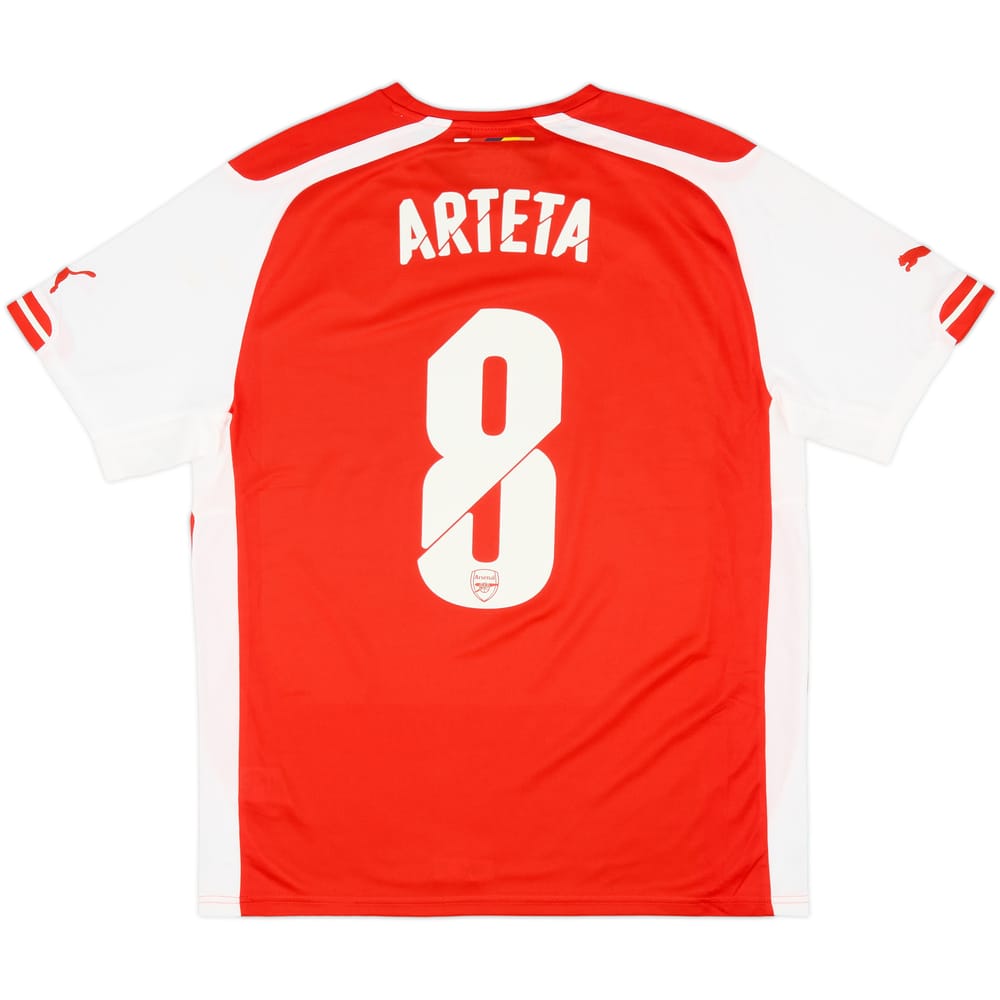 2014-15 Arsenal Home Shirt Arteta #8 (L)