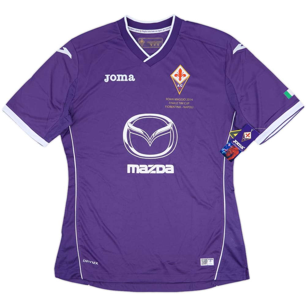 2013-14 Fiorentina 'Finale Coppa Italia' Home Shirt (M)