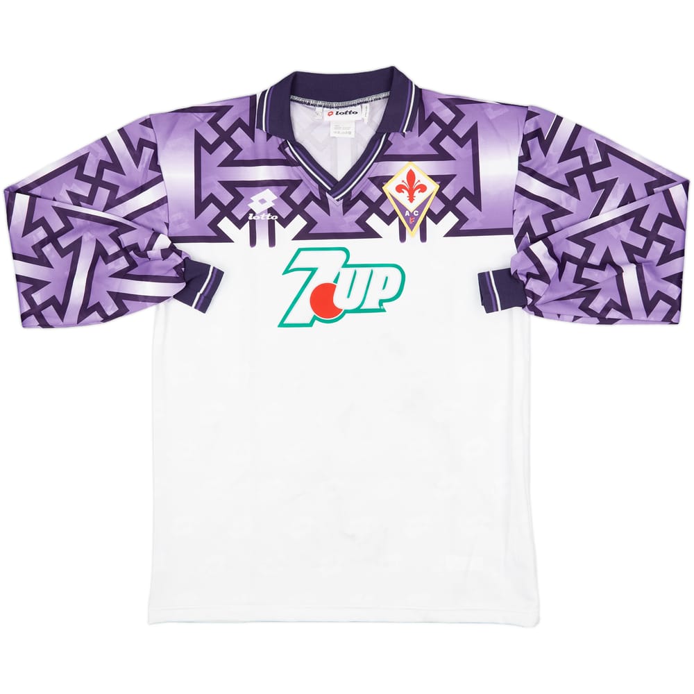 1992-93 Fiorentina Player Issue Away L/S Shirt - 6/10 - (XL)