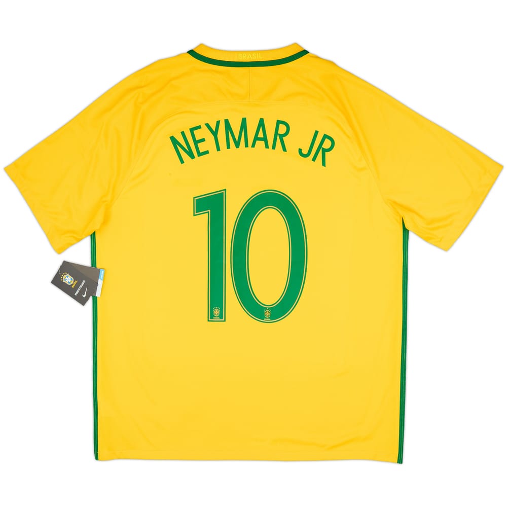 2016-17 Brazil Home Shirt Neymar Jr #10 (XL)