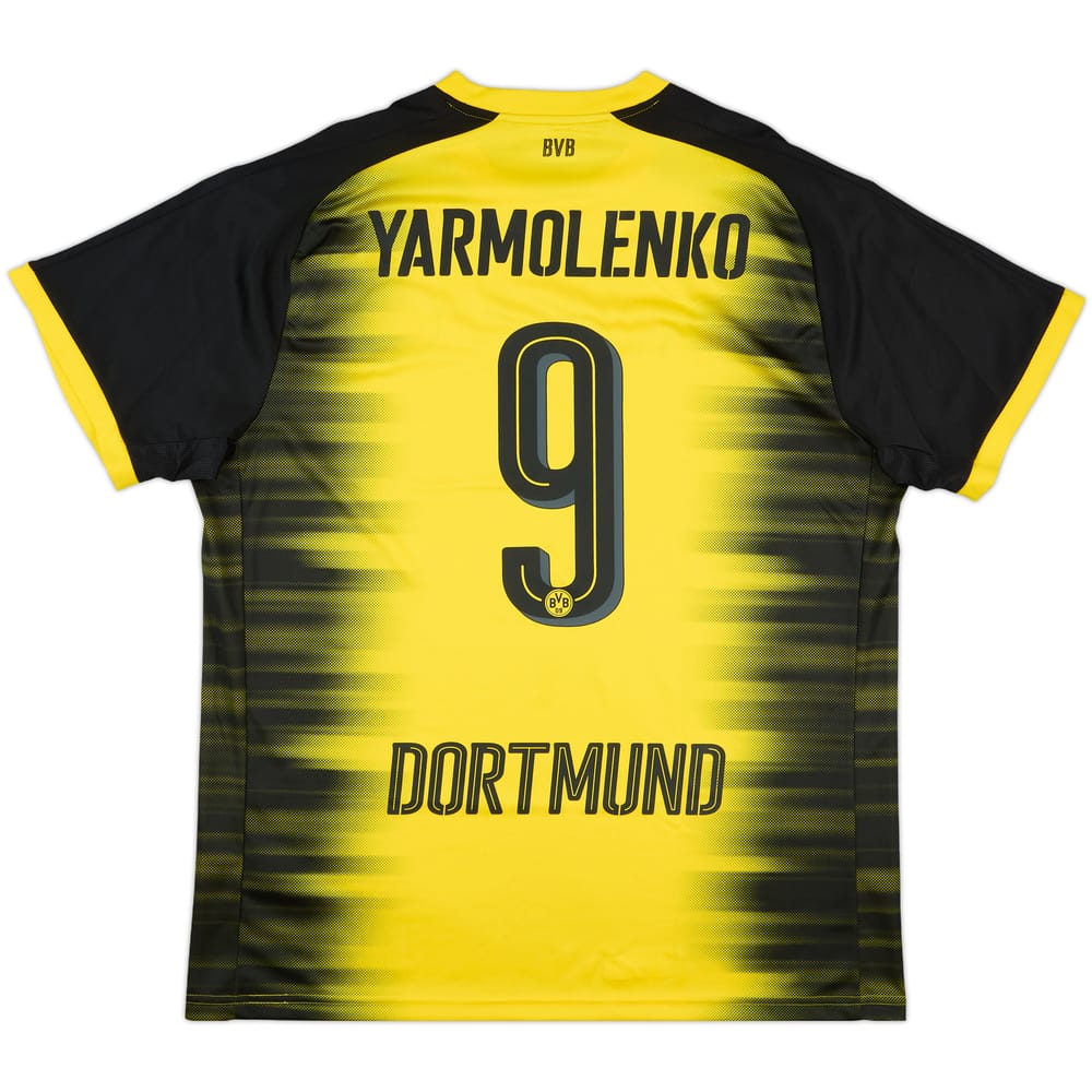2017-18 Borussia Dortmund European Home Shirt Yarmolenko #9 (XL)