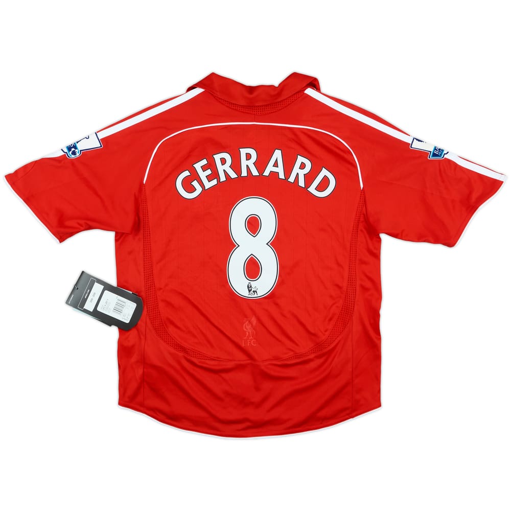 2006-08 Liverpool Home Shirt Gerrard #8 (S.Boys)
