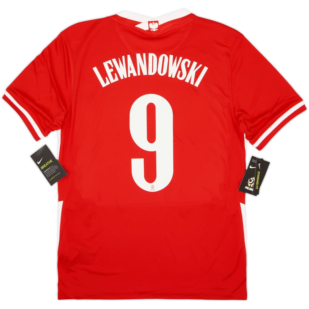2020-21 Poland Away Shirt Lewandowski #9 (S)