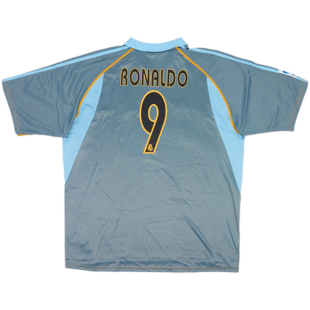 2003-04 Real Madrid Tercera Camiseta Ronaldo #9 (XL)