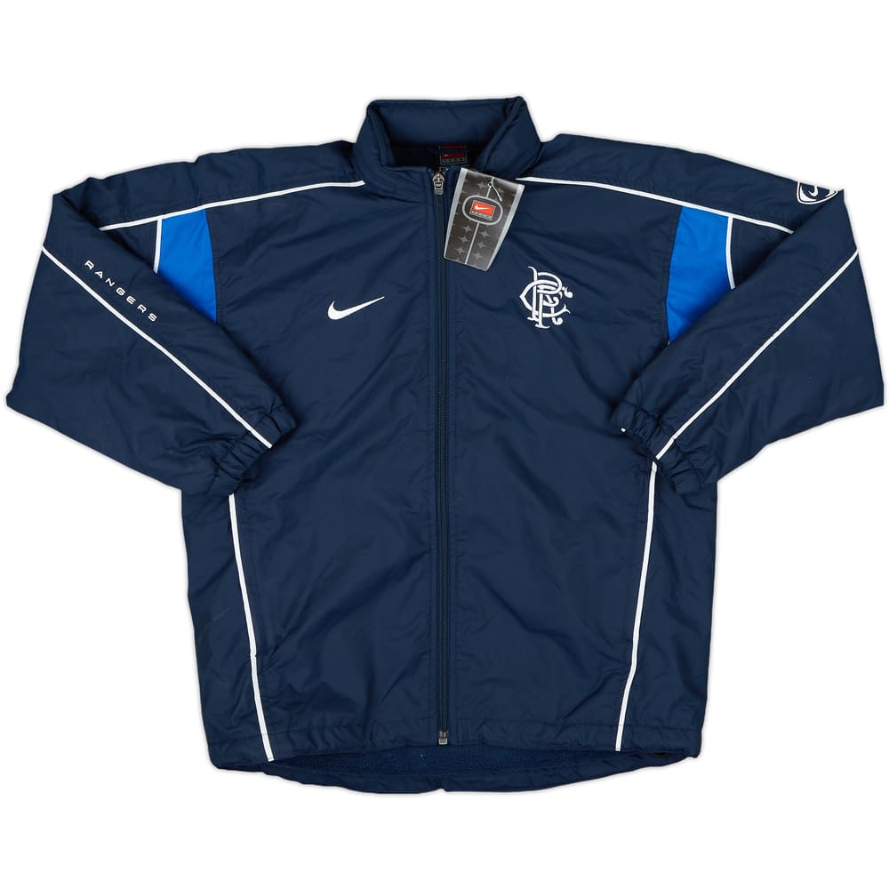 2001-02 Rangers Nike Hooded Rain Jacket (M.Boys)