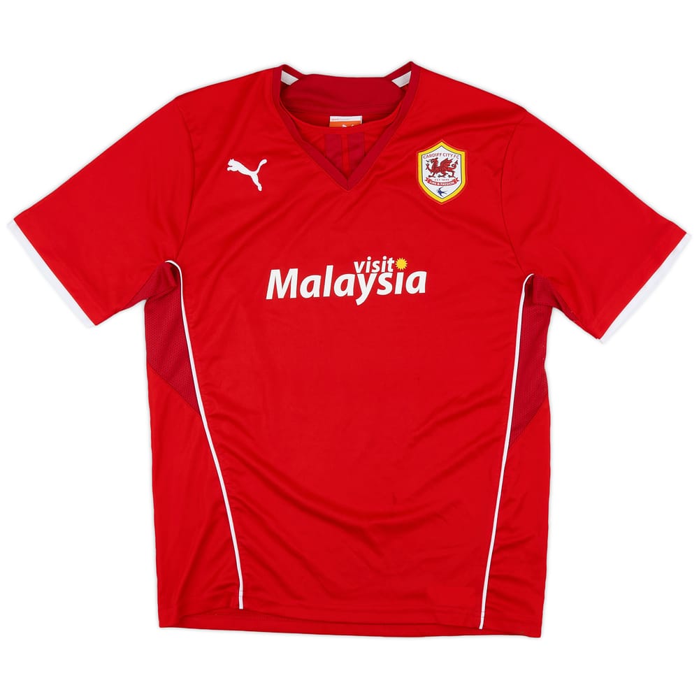 2013-14 Cardiff Home Shirt - 8/10 - (XL.Boys)