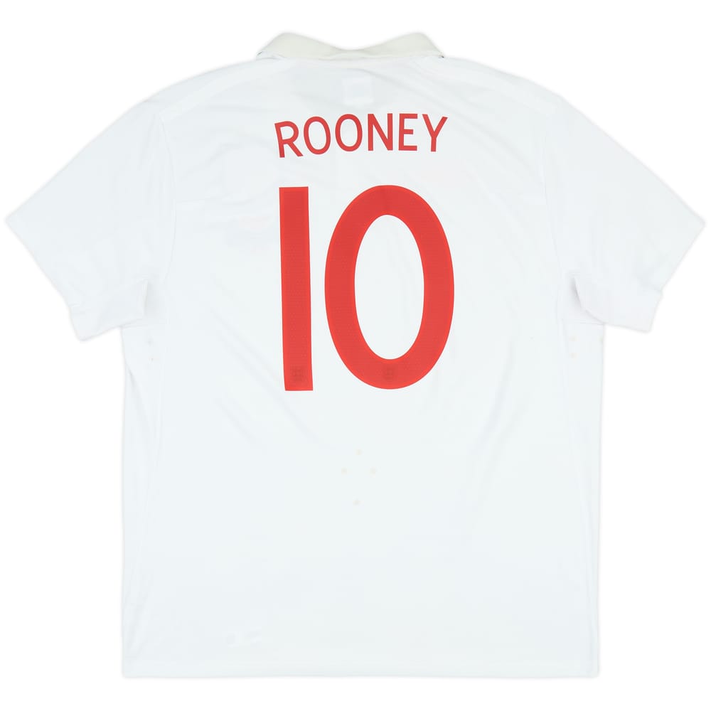 2009-10 England Home Shirt Rooney #10 - 6/10 - (XXL)