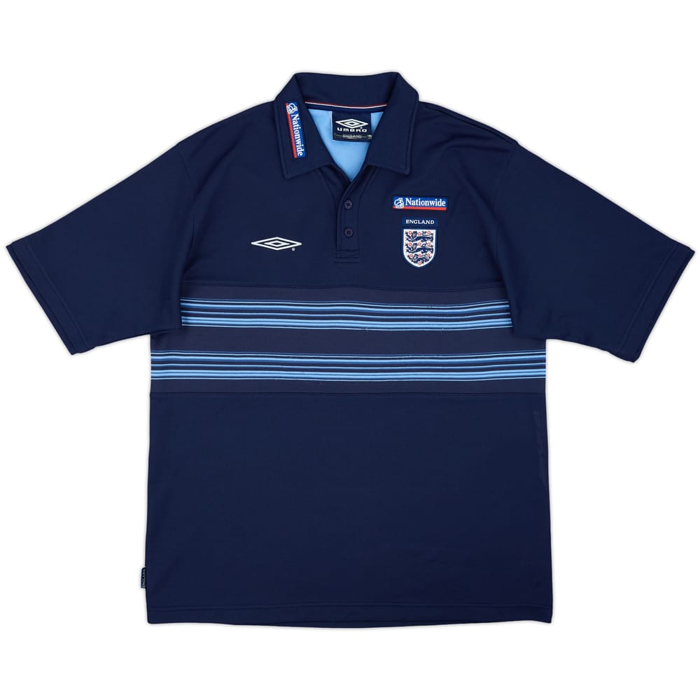2000-01 England Umbro Polo Shirt - 9/10 - (L)