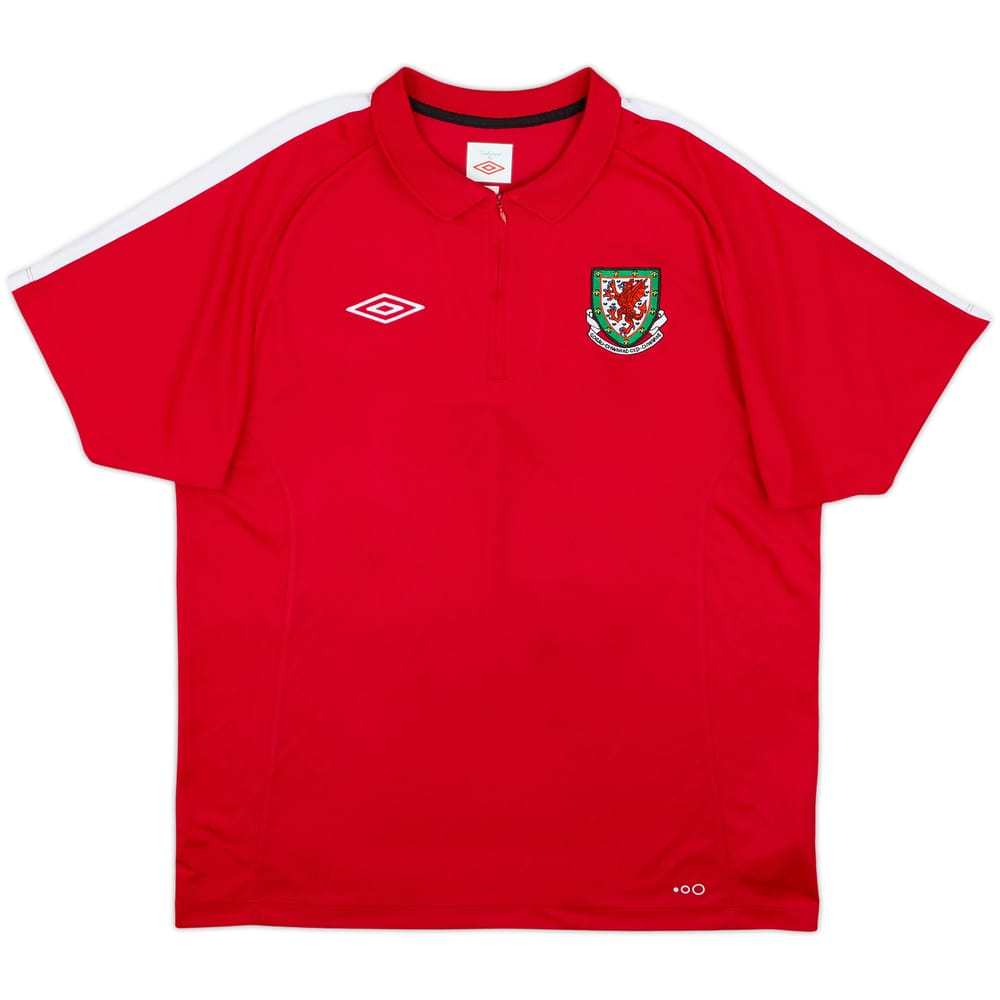 2010-11 Wales Umbro 1/4 Zip Polo Shirt - 6/10 - (L)