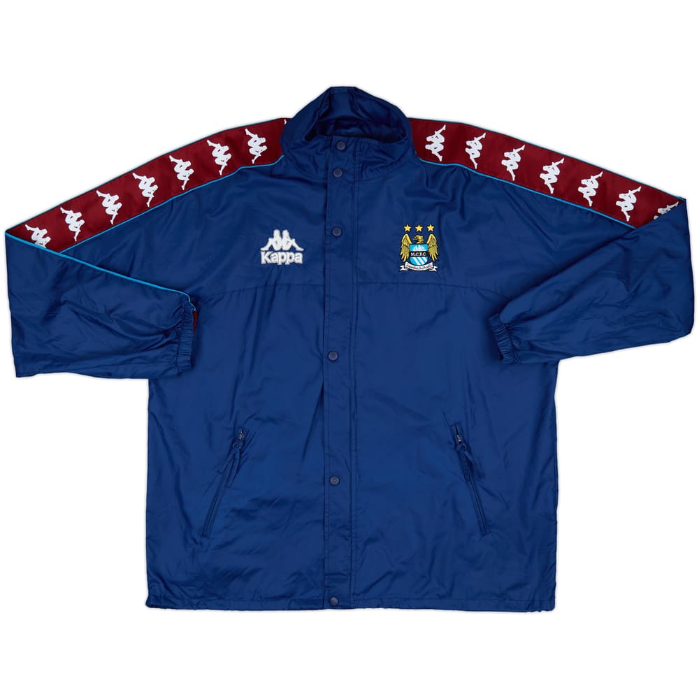 1997-99 Manchester City Kappa Hooded Track Jacket - 9/10 - (XL)