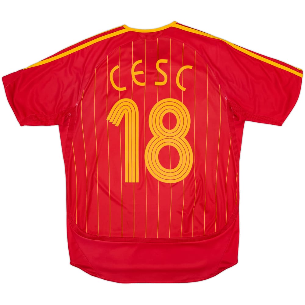 2006-08 Spain Home Shirt Cesc #18 - 8/10 - (M)