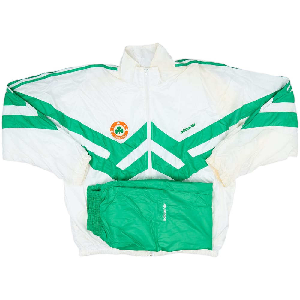 1990 Ireland adidas Full Tracksuit - 8/10 - (XXL)