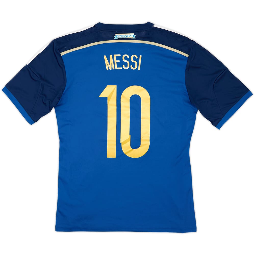 2013-15 Argentina Away Shirt Messi #10 - 6/10 - (M)