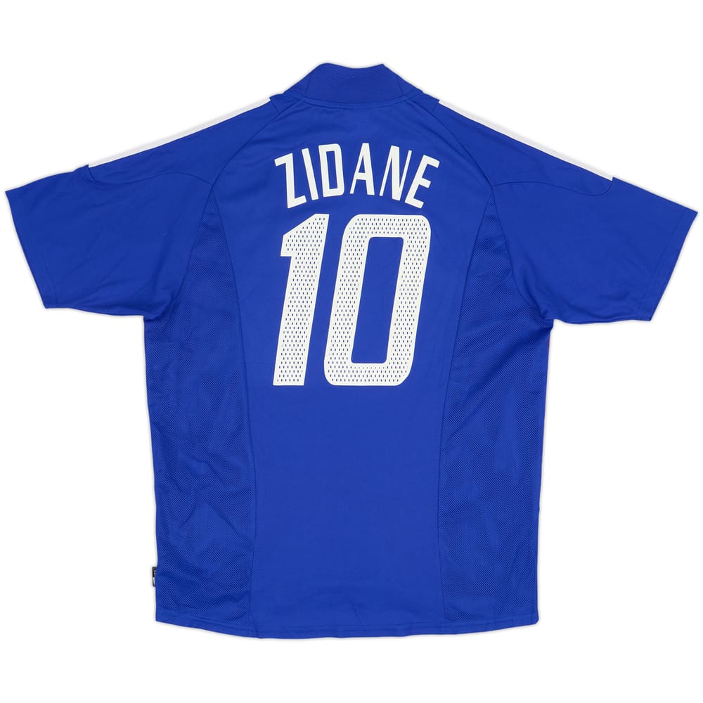2002-04 France Home Shirt Zidane #10 - 8/10 - (L)