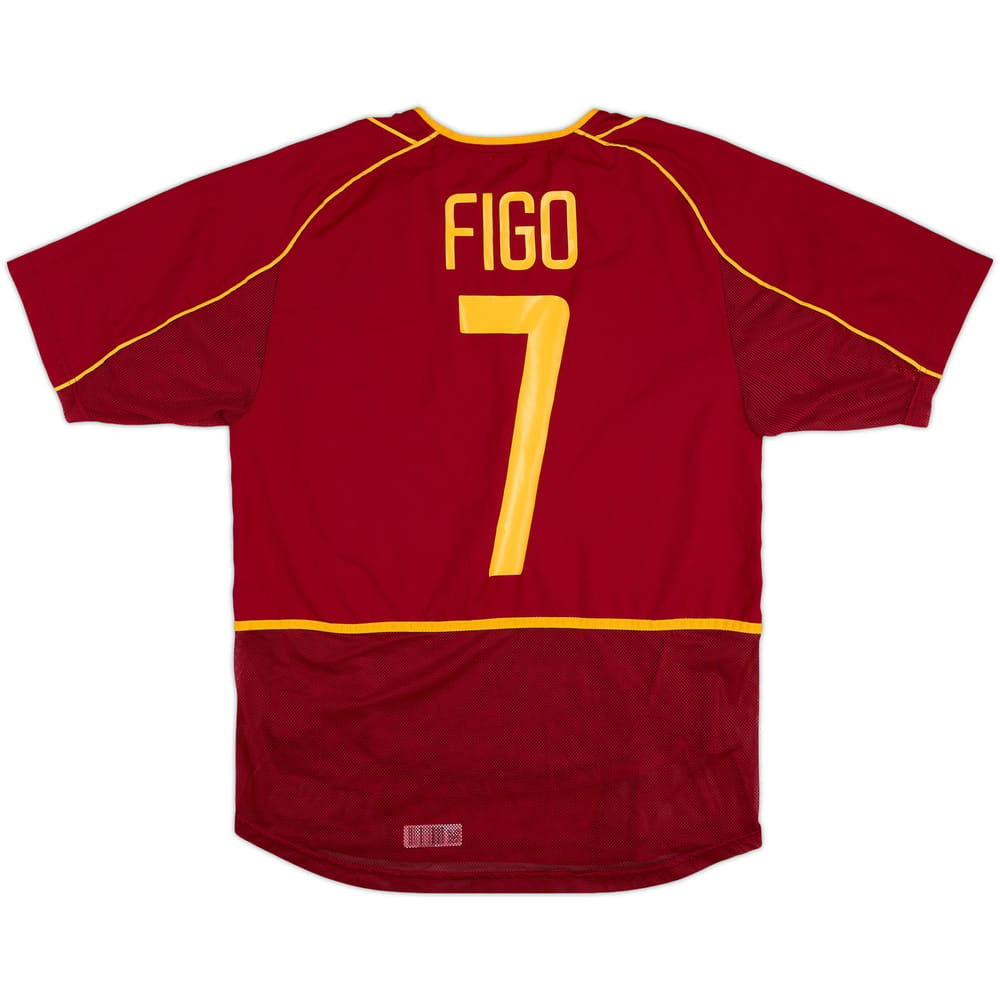 2002-04 Portugal Player Issue Home Shirt Figo #7 - 8/10 - (M)