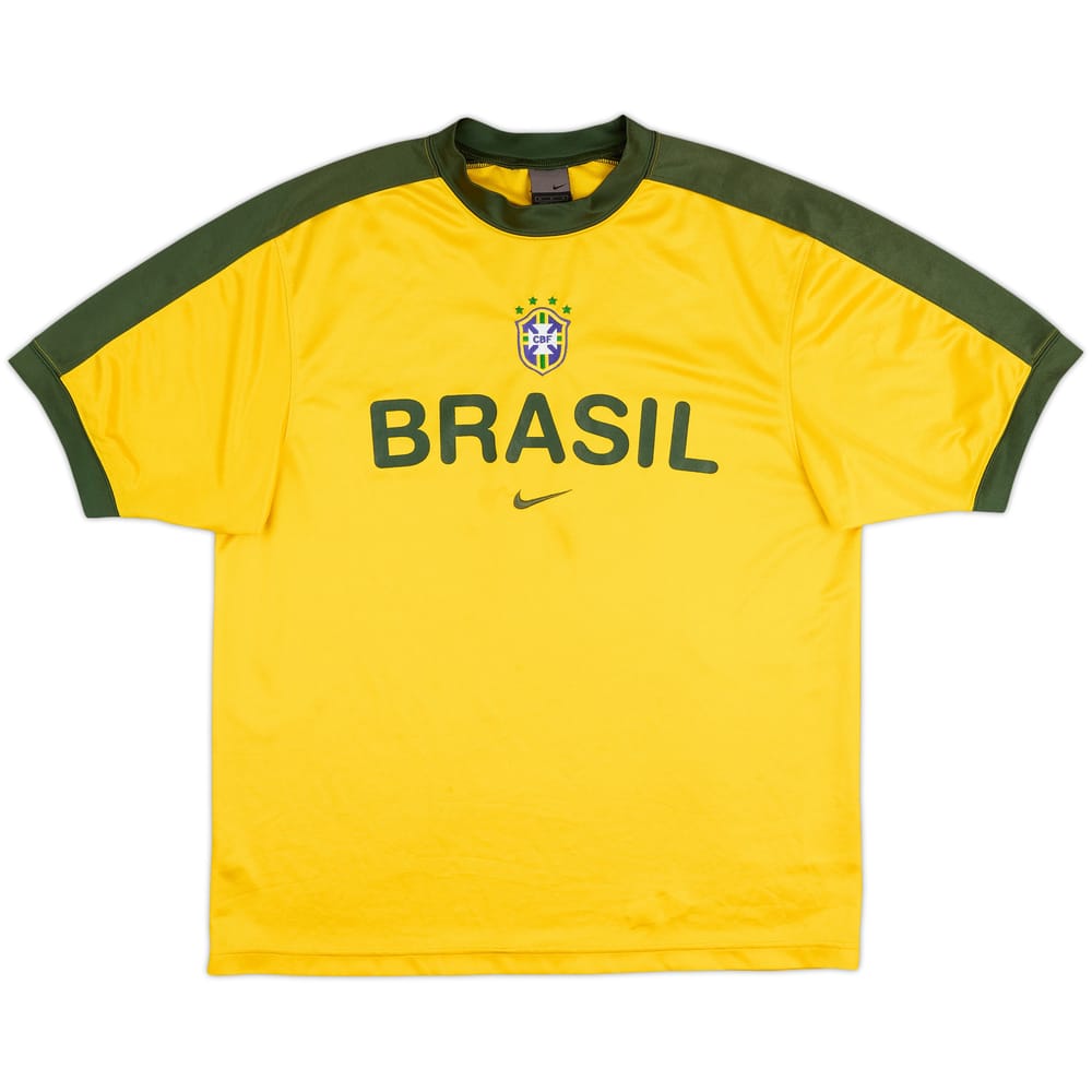 2002 Brazil Nike Training Shirt - 8/10 - (M)