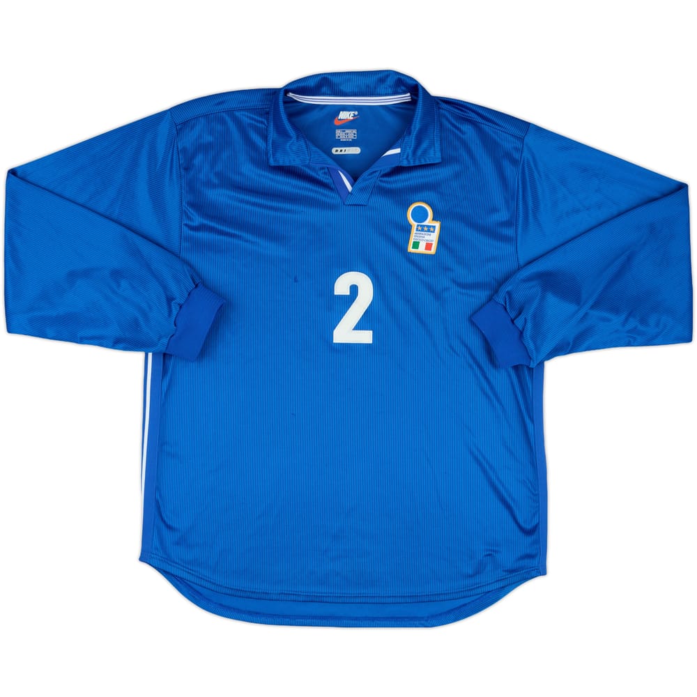 1997-98 Italy Match Issue Home L/S Shirt #2
