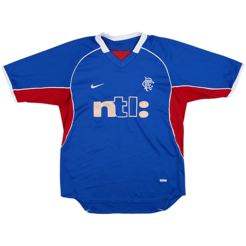 2001-02 Rangers Home Shirt - 6/10 - (M)