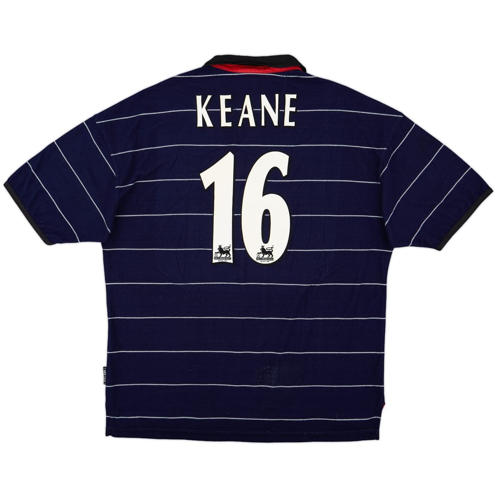 1999-00 Manchester United Away Shirt Keane #16 - 8/10 - (XL)