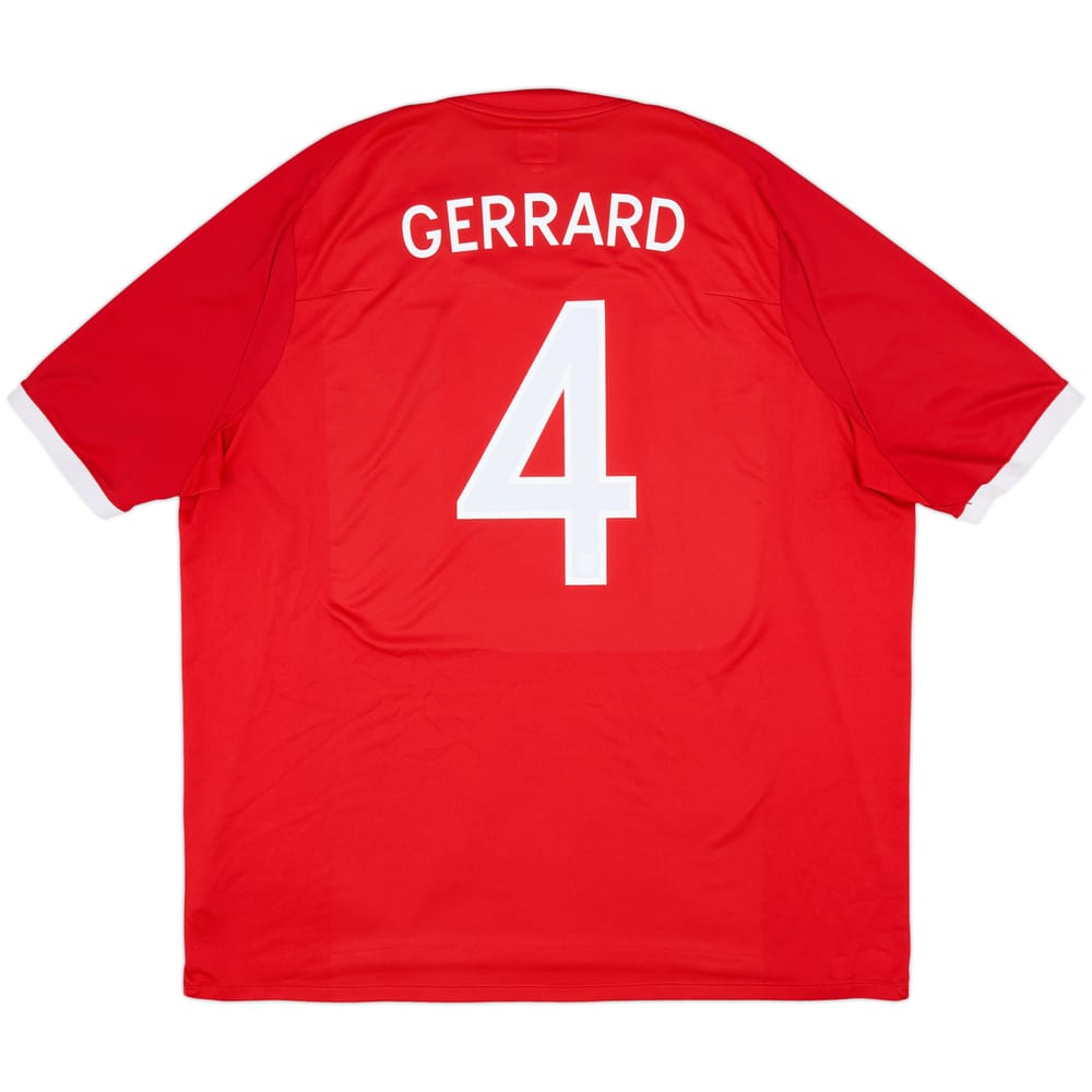 2010-11 England Away Shirt Gerrard #4 - 7/10 - (3XL)