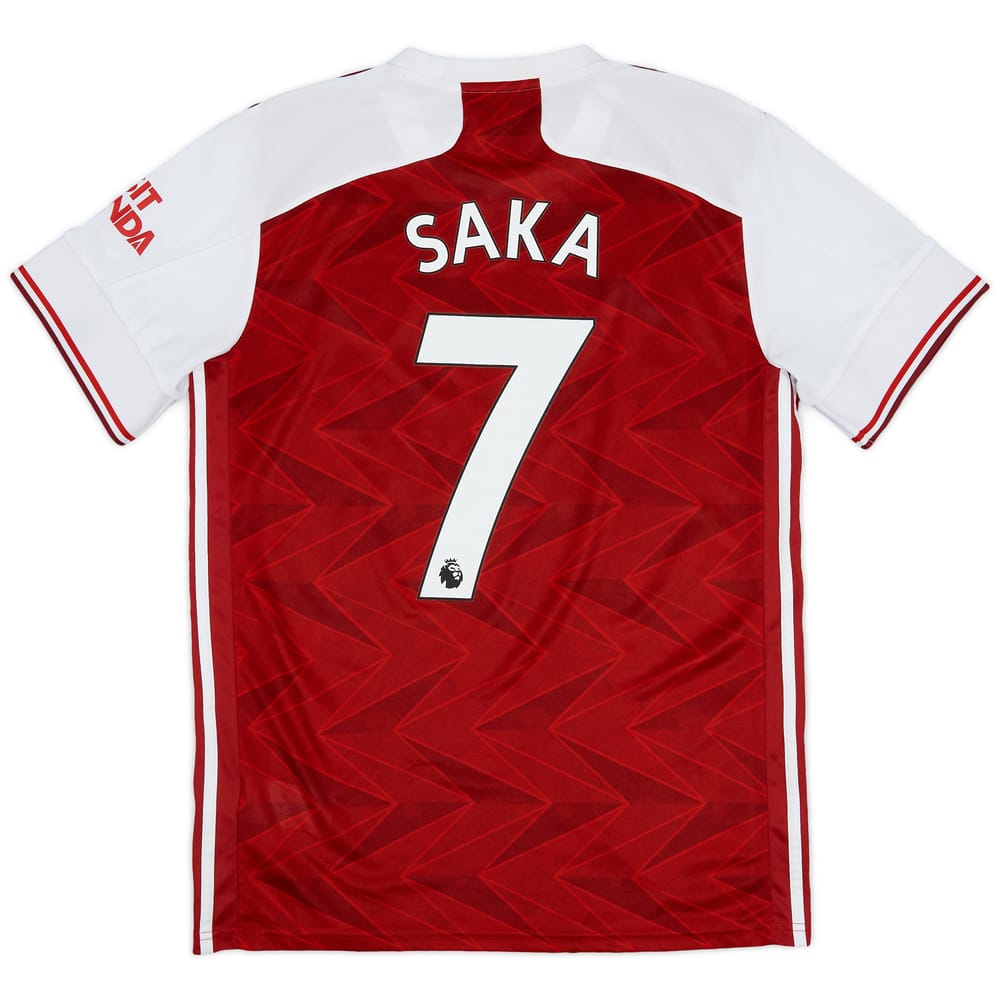 2020-21 Arsenal Home Shirt Saka #7 - 8/10 - (M)