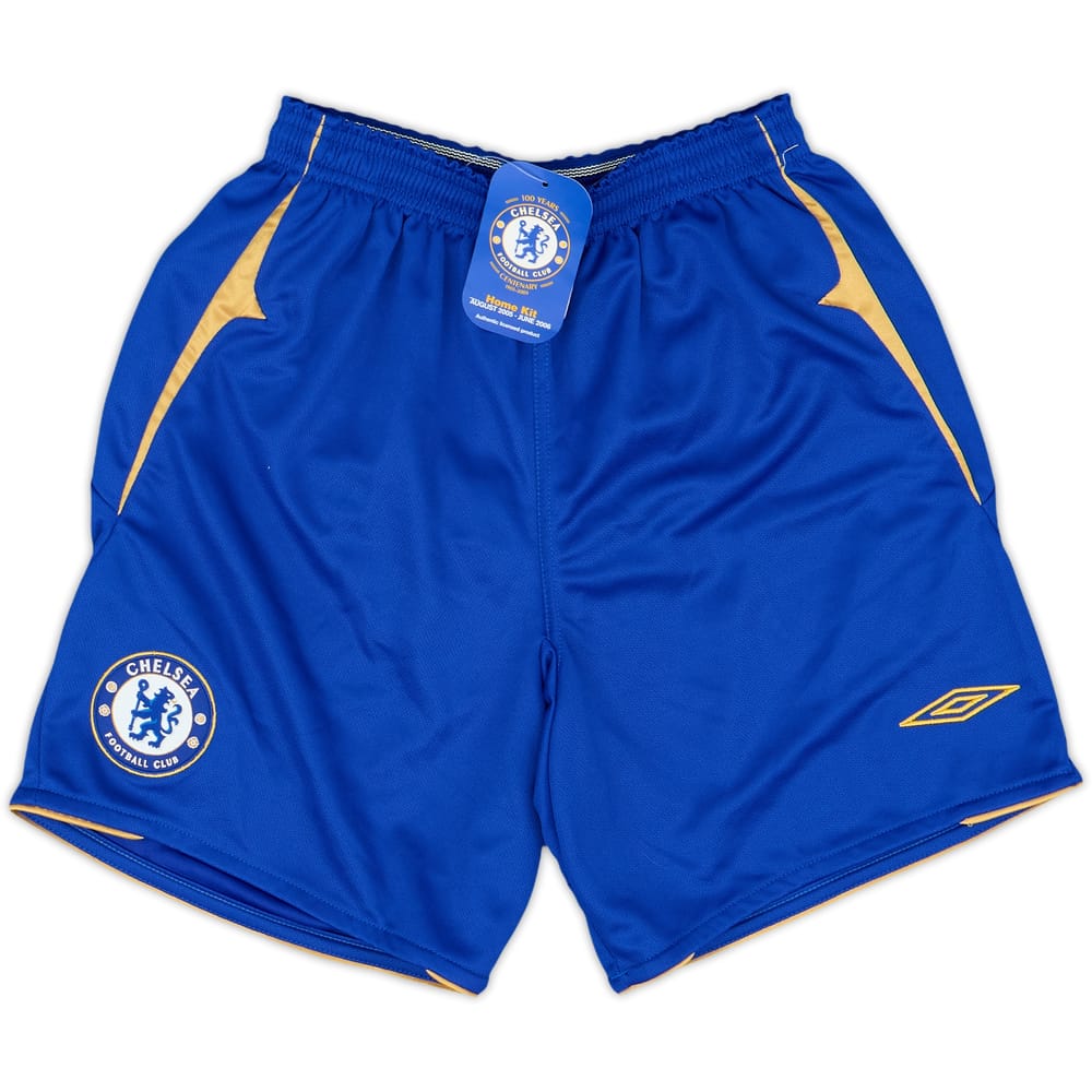 2005-06 Chelsea Centenary Home Shorts (XL.Boys)