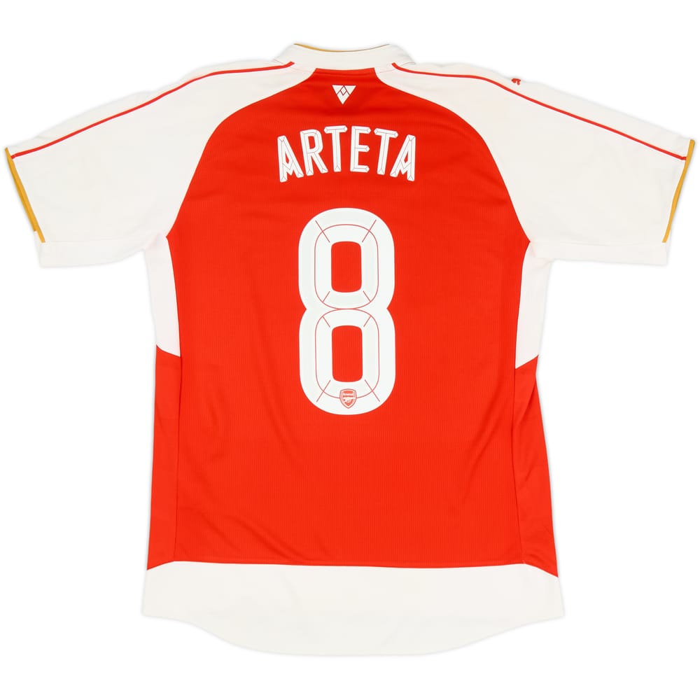 2015-16 Arsenal Local Camiseta Arteta #8 - 6/10 - (L)