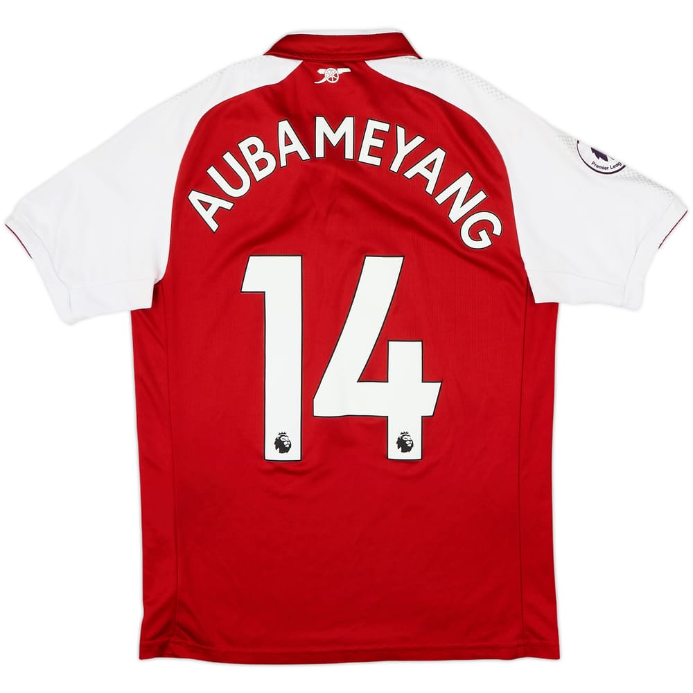 2017-18 Arsenal Home Shirt Aubameyang #14 - 7/10 - (S)