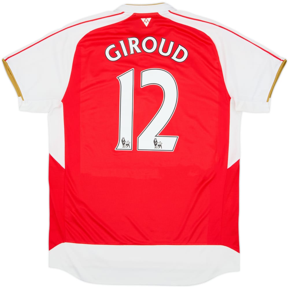 2015-16 Arsenal Home Shirt Giroud #12 - 8/10 - (L)