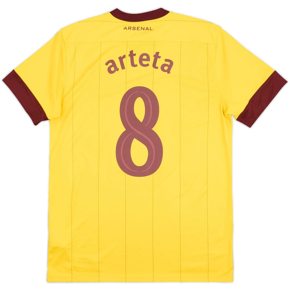 2010-13 Arsenal Visitante Camiseta Arteta #8 - 8/10 - (M)