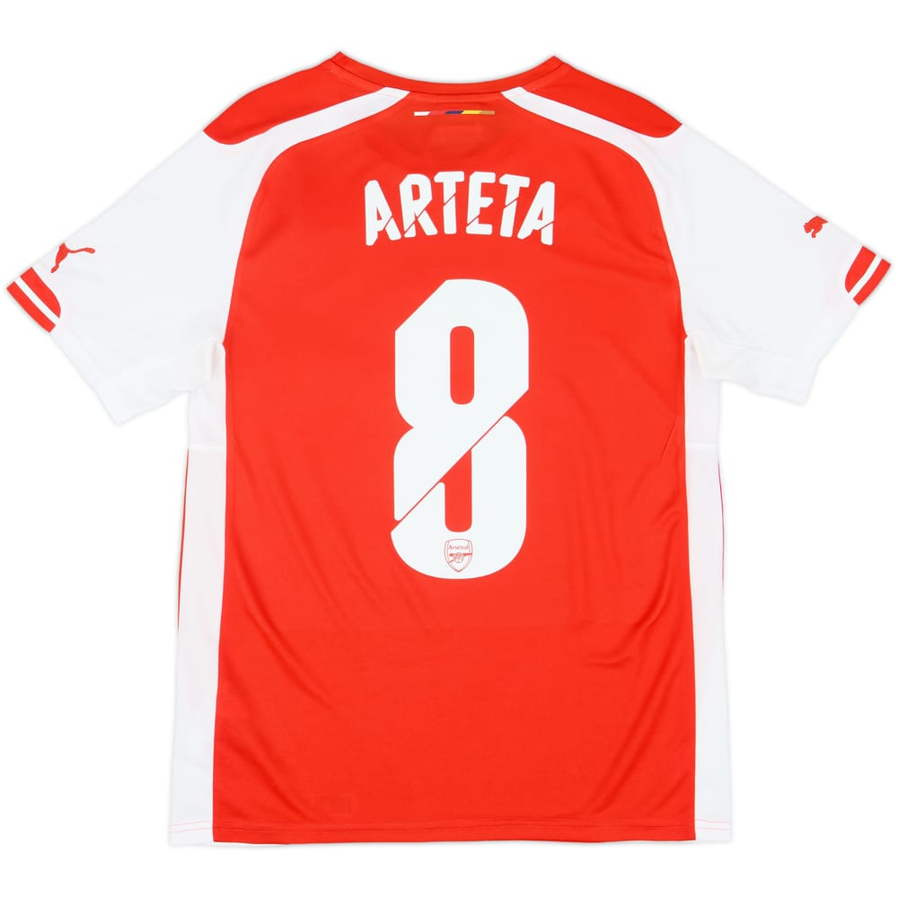 2014-15 Arsenal Home Shirt Arteta #8 - 8/10 - (S)