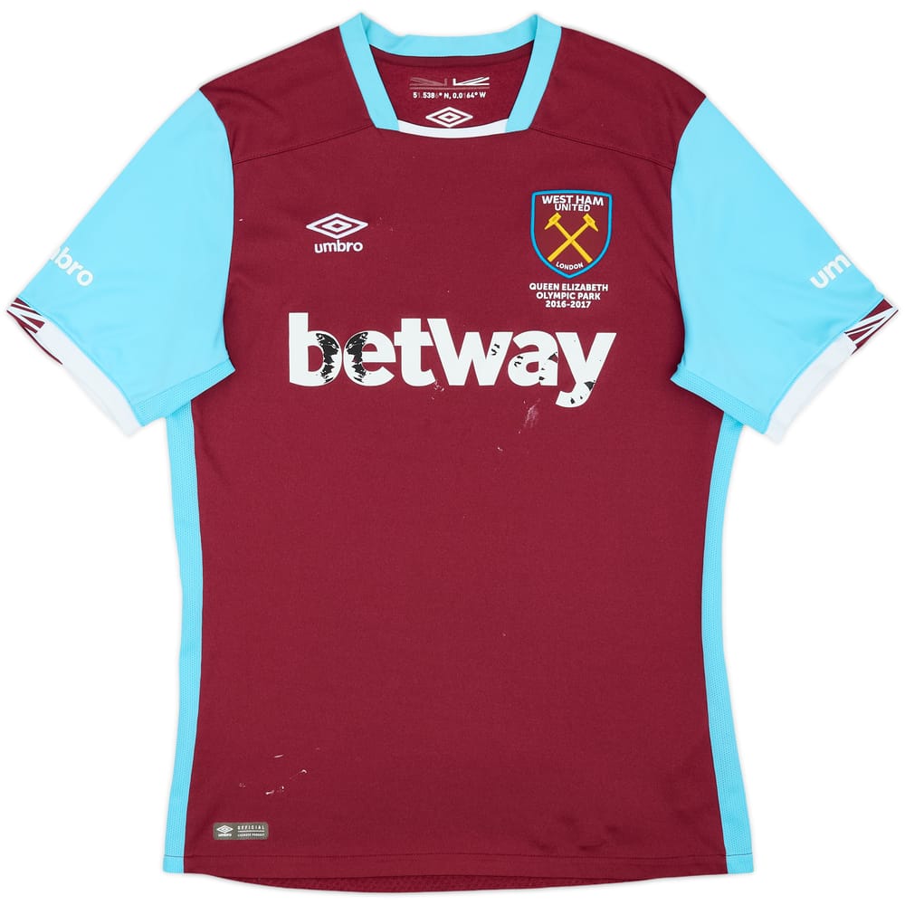 2016-17 West Ham Home Shirt - 4/10 - (L)