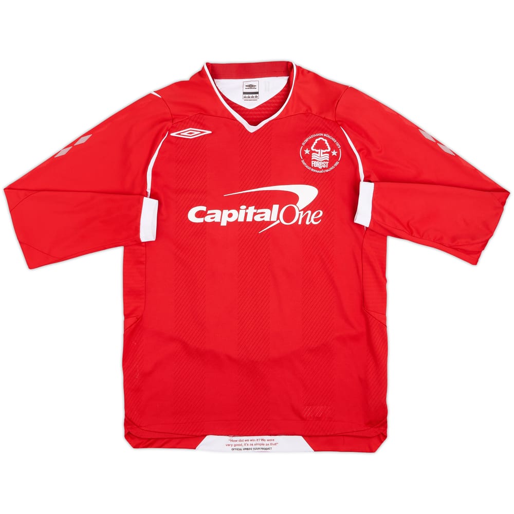 2008-09 Nottingham Forest Match Issue Home L/S Shirt #11