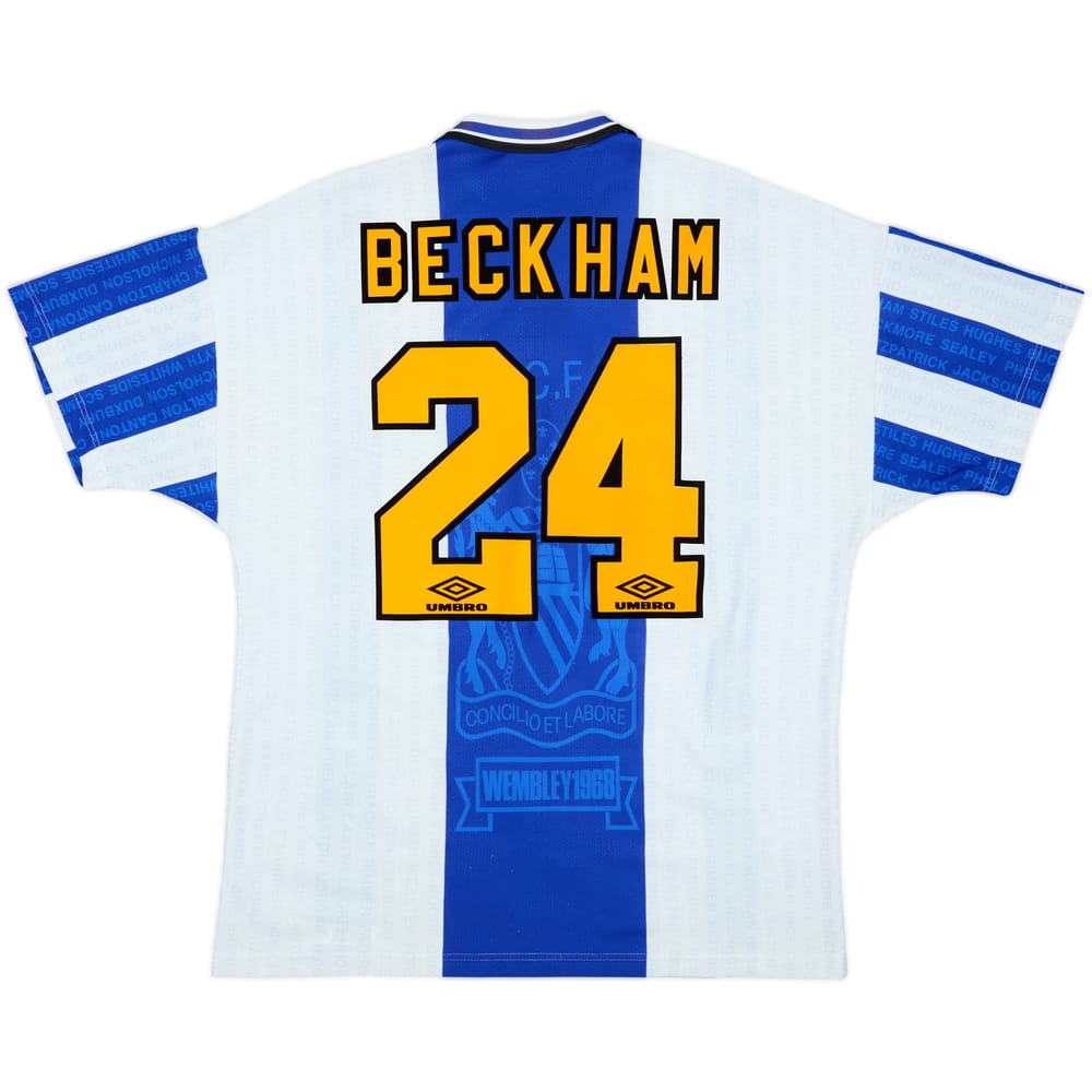 1994-96 Manchester United Third Shirt Beckham #24 - 8/10 - (XL)
