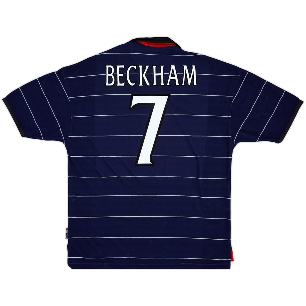 1999-00 Manchester United Away Shirt Beckham #7 - 9/10 - (L)