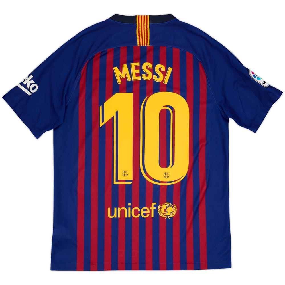 2018-19 Barcelona Home Shirt Messi #10 - 8/10 - (M)