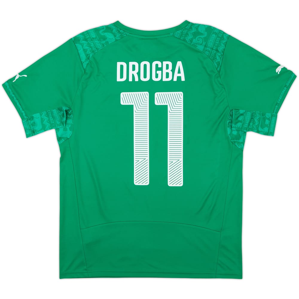 2014-16 Ivory Coast Away Shirt Drogba #11 - 8/10 - (M)