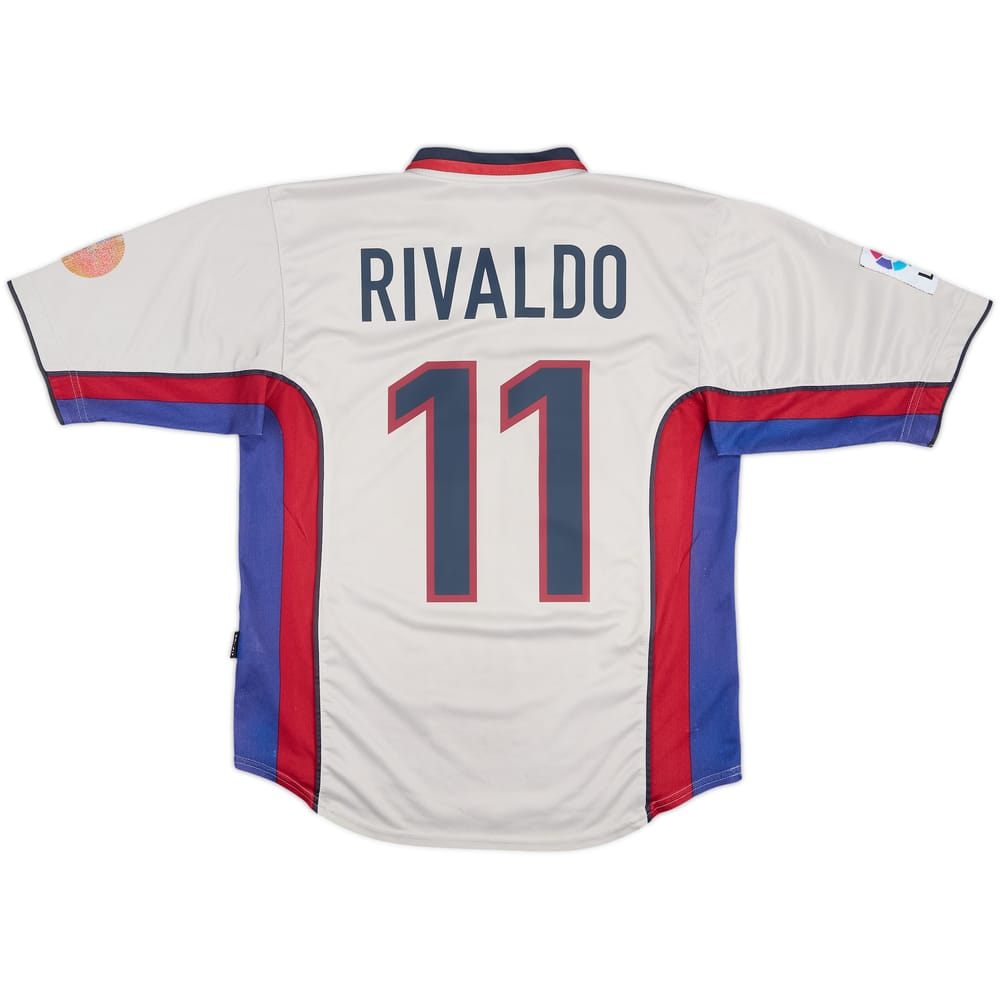 1998-01 Barcelona Away Shirt Rivaldo #11 - 7/10 - (L)