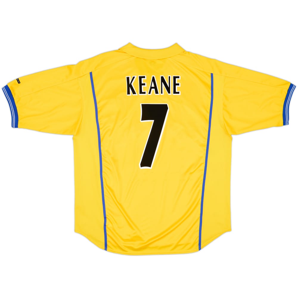 Camiseta de visitante del Leeds United 2000-02 Keane #7 - 9/10 - (XL)