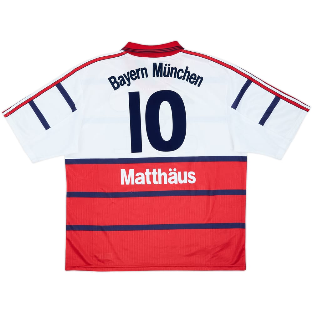 1998-00 Bayern Munich Away Shirt Matthaus #10 - 9/10 - (XL)