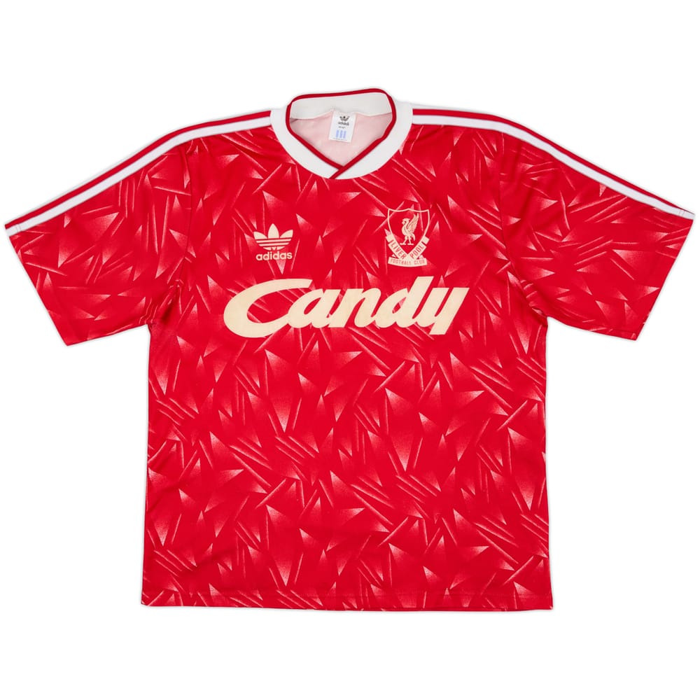 1989-91 Liverpool Camiseta Local - 8/10 - (M/L)